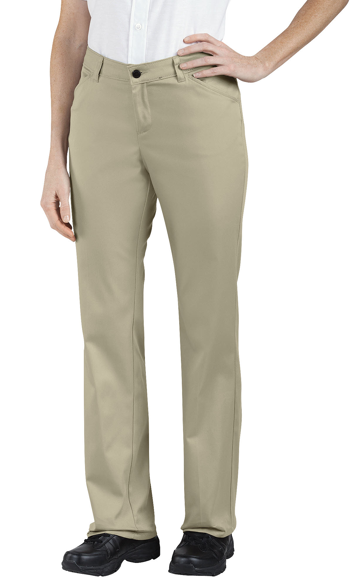 Genuine Dickies Women's Relaxed Straight Stretch Twill Pants ...