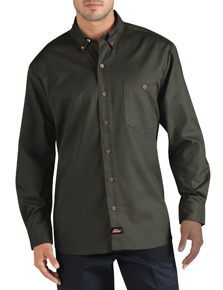 Long Sleeve Performance Canvas Work Shirt - Corporate Cleaners & Laundry