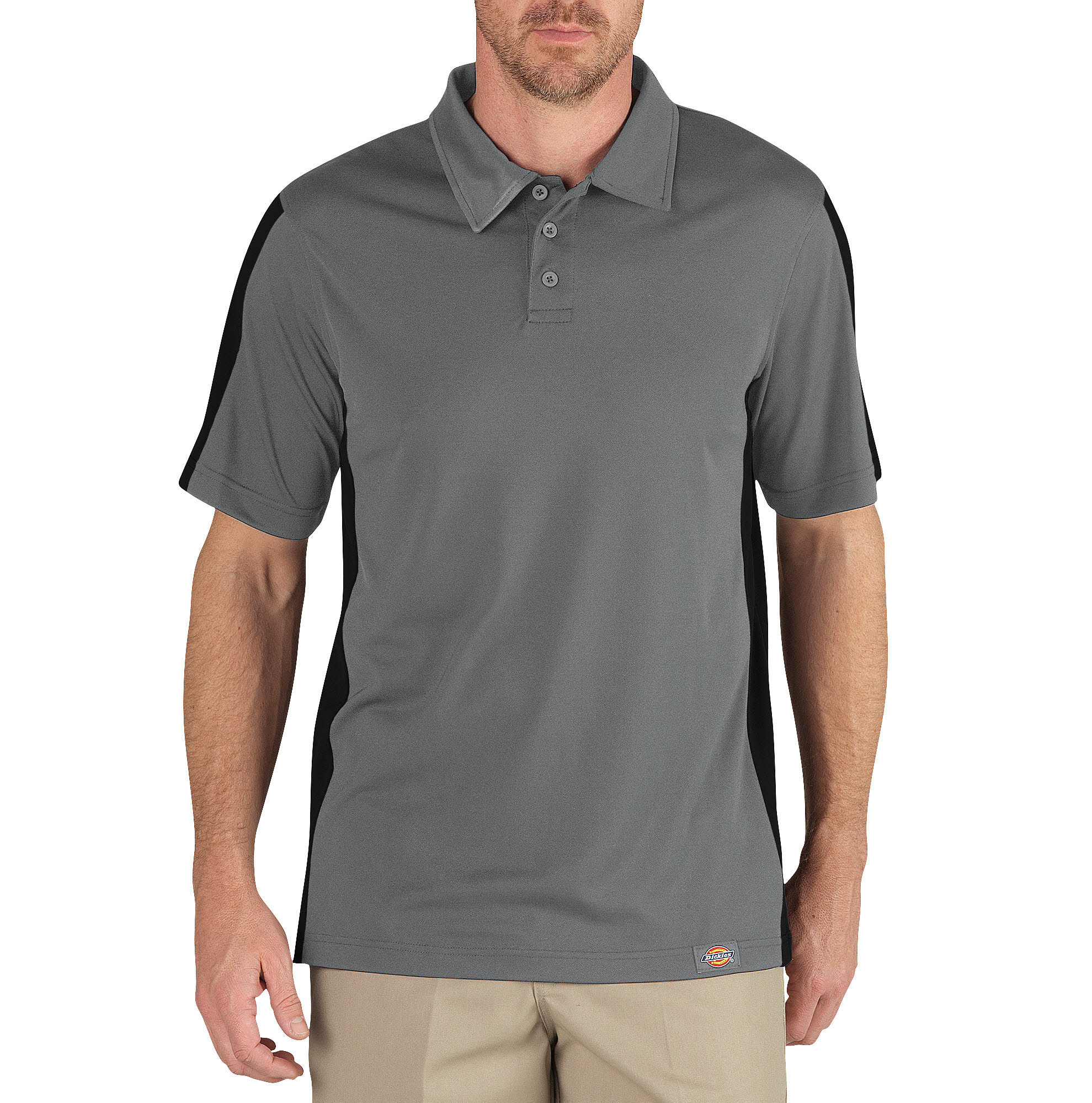 Industrial Color Block Performance Polo