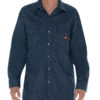 Flame-Resistant Long Sleeve Twill Snap Front Shirt