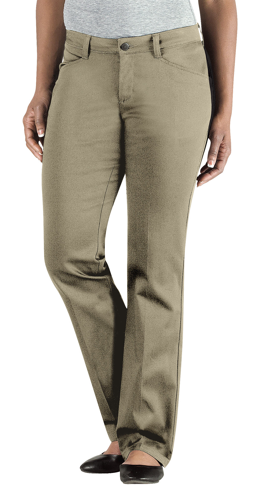 Women's Relaxed Fit Straight Leg Stretch Twill Pants