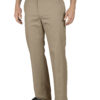 Regular Straight Fit Flat Front Pant